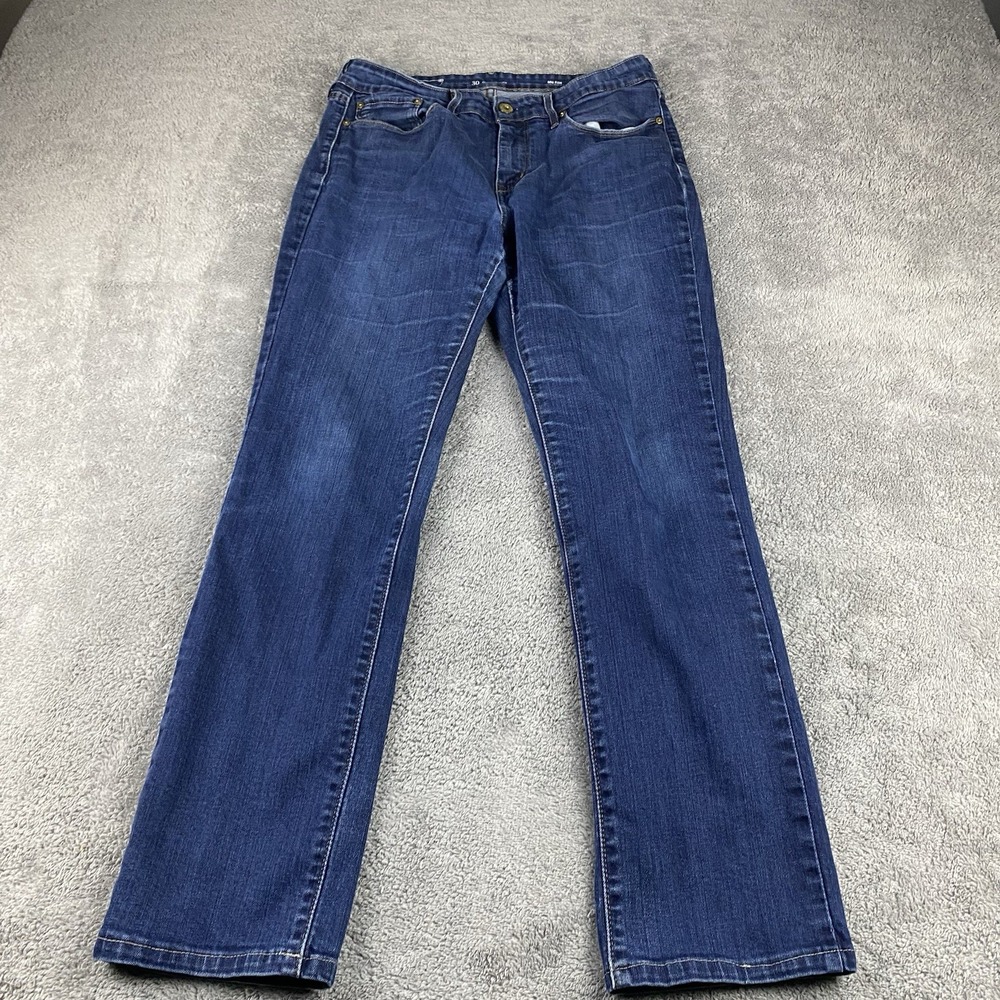 Levis Demi Curve Straight Jeans Women 30 Blue Medium Wash Mid Rise